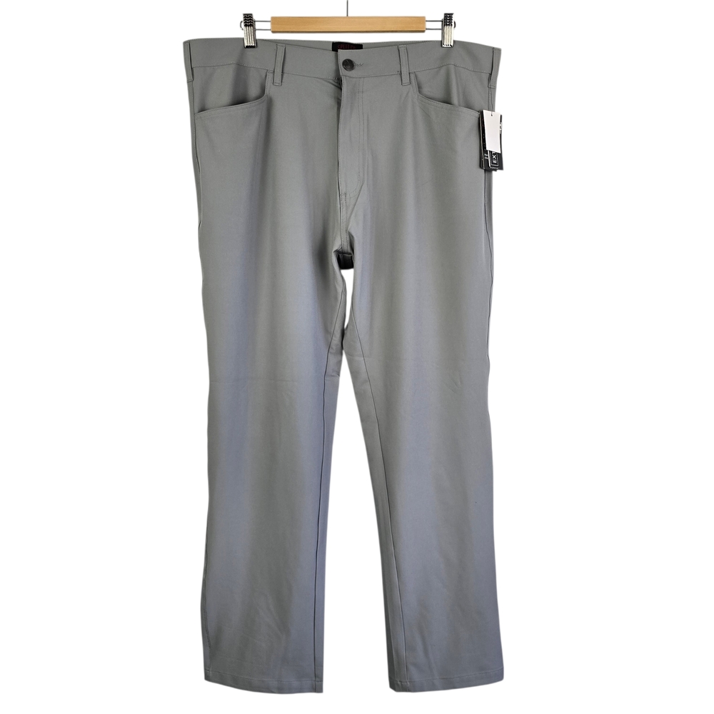 NWT SPLIT CO. Men's Tech Pants Grey Stretch Breathable Golf Eco 38